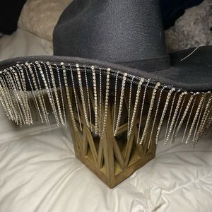 Bejeweled black cowgirl hat